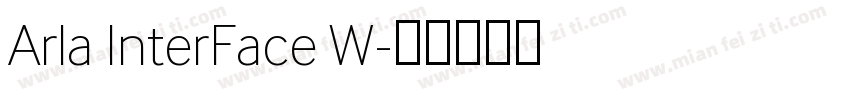 Arla InterFace W字体转换